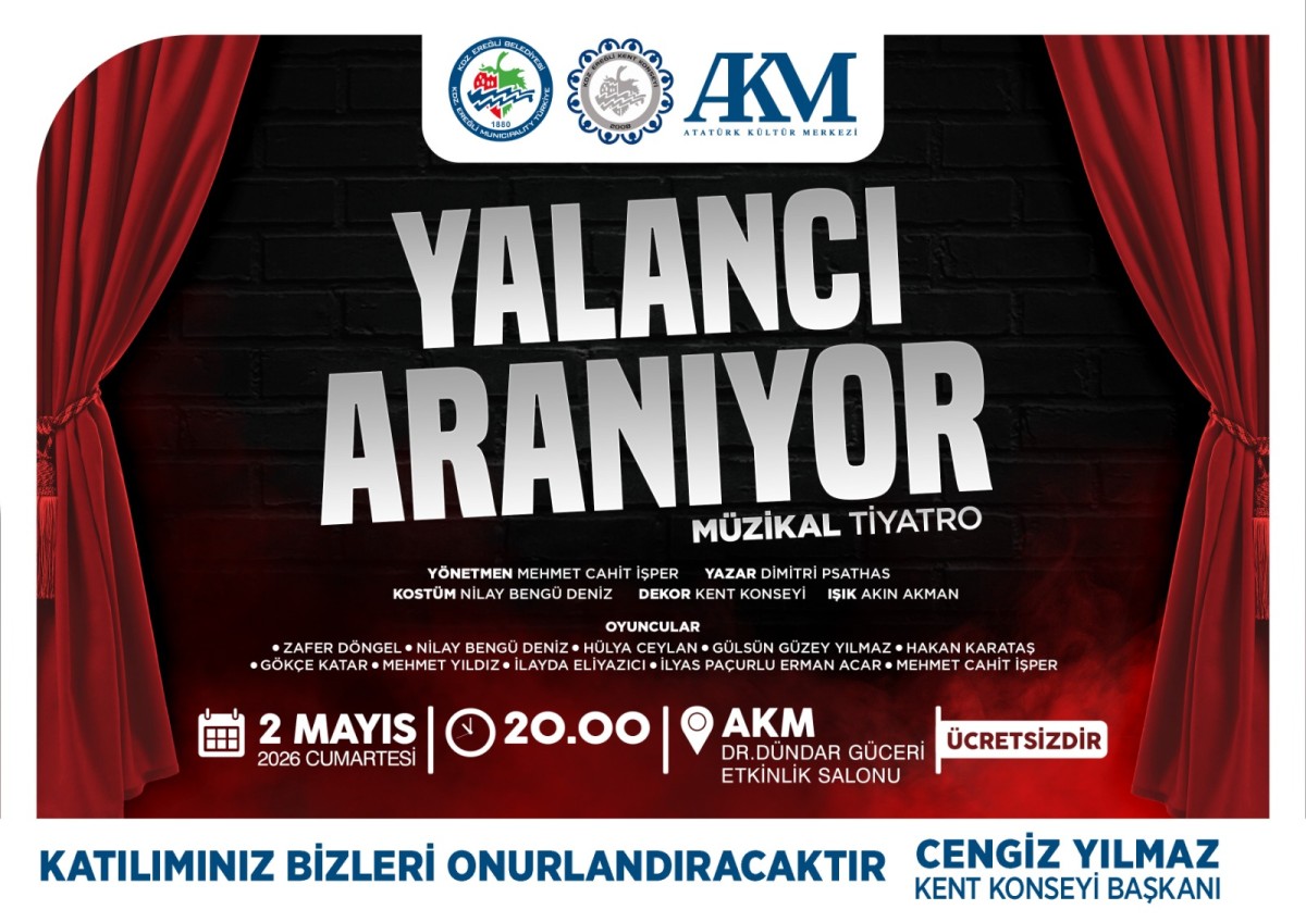 'YALANCI ARANIYOR' 2 MAYIS'TA AKM'DE!