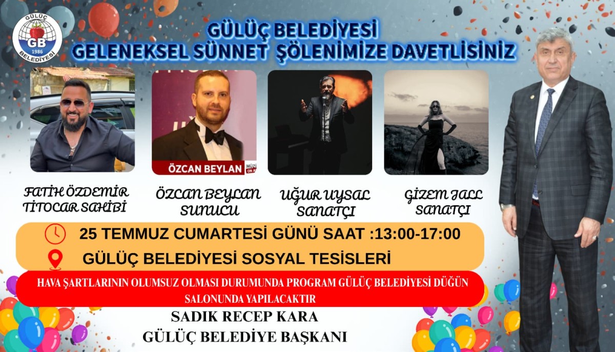 Gülüç'te Geleneksel Sünnet Şöleni coşkusu yaşanacak