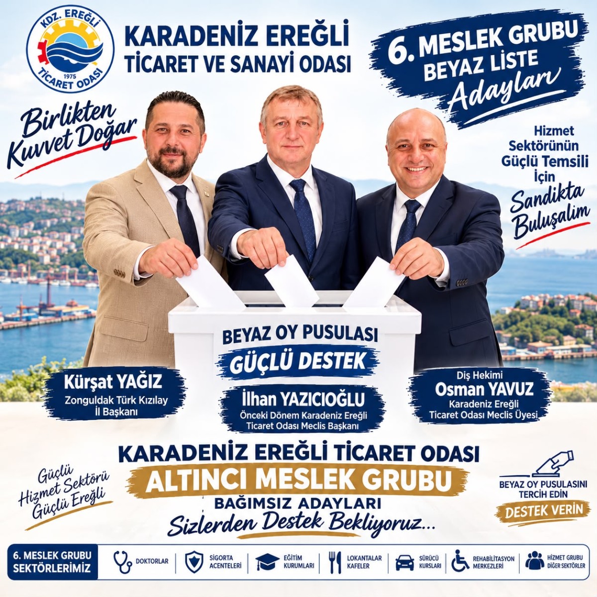 6. Meslek Grubu’nda Bağımsız Adaylardan Teşekkür Mesajı